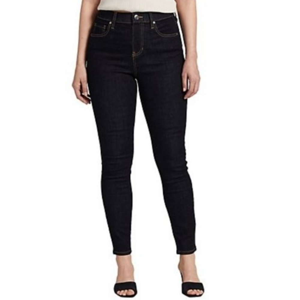 Jag Valentina Pull-On Skinny Jeans Forever Black Sz 14 Recycled MSRP $89 W-665
